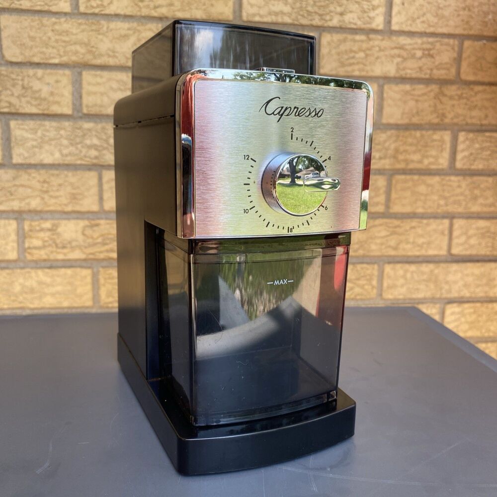 Jura Capresso Coffee Burr Grinder 591 Espresso Coffee Bean Grinder-tested works